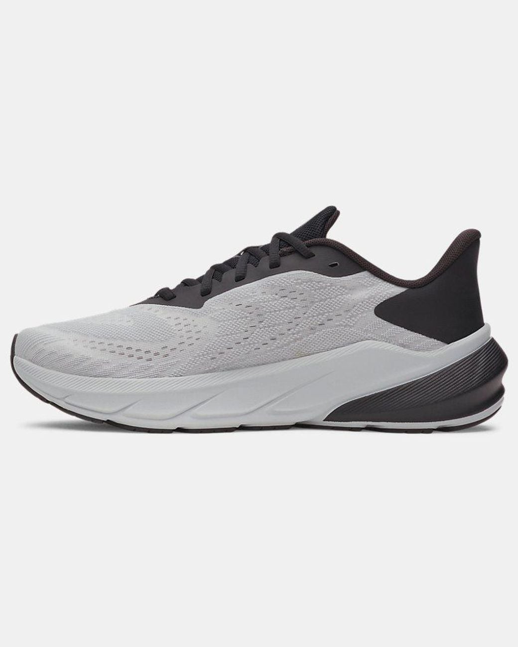 Under Armour Gray Charged+ Turbulence 3 Running Shoes Mod Metallic Gun Metal for men