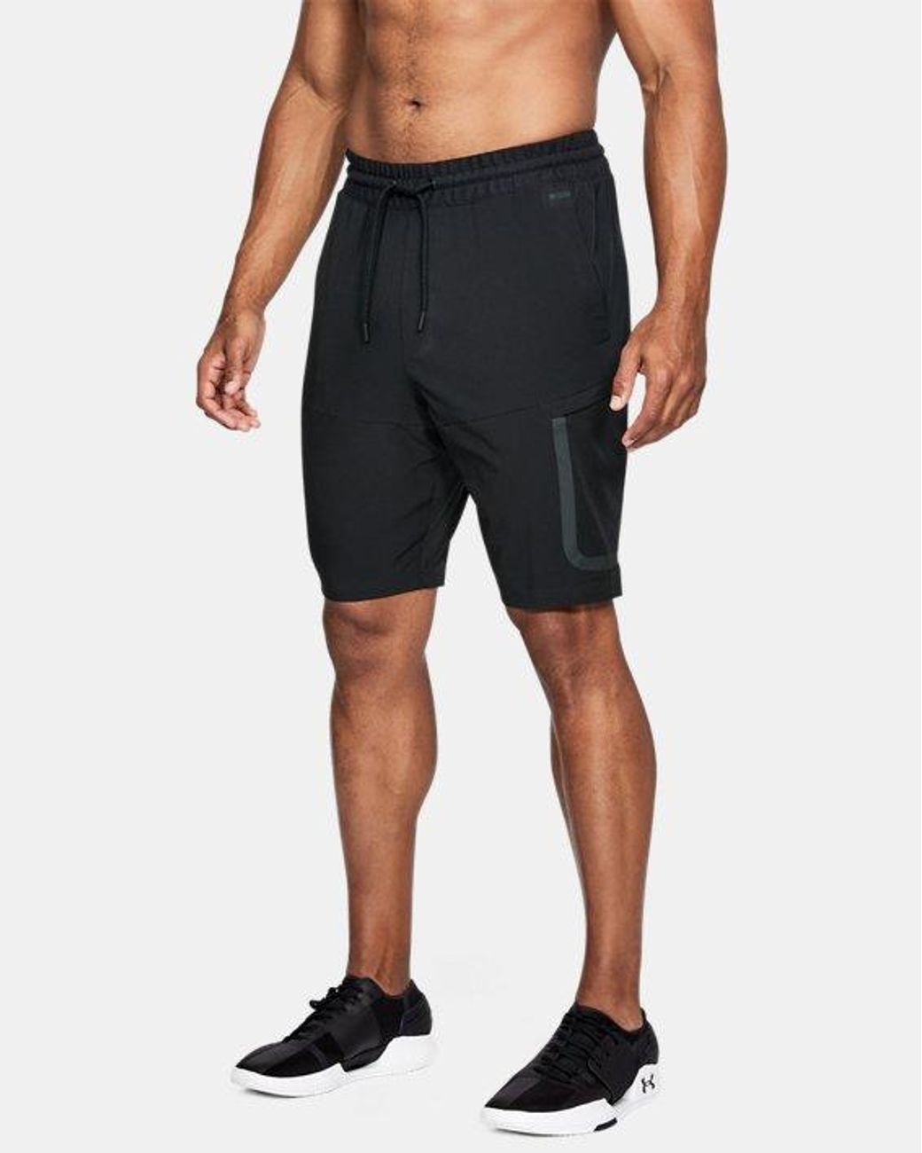 Under Armour Ua Sportstyle Elite Cargo Shorts in Black for Men | Lyst