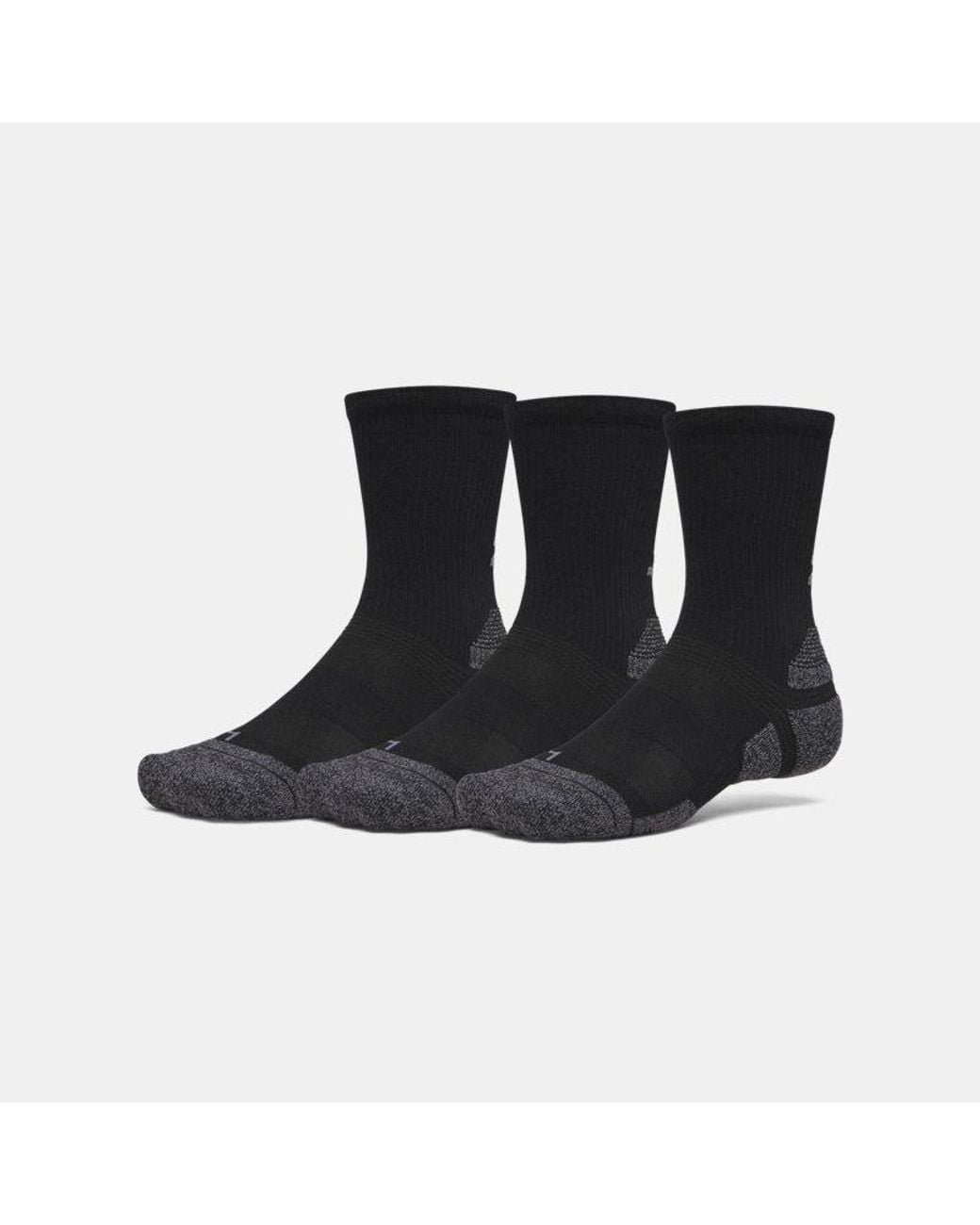 Under Armour Black Ua Performance Tech Pro 3-pack Crew Socks