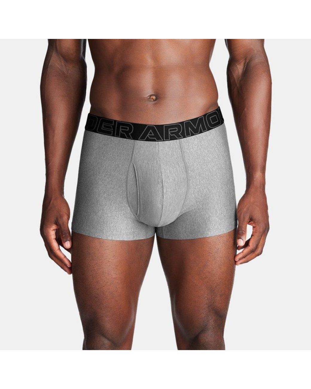 Under Armour Gray Ua Essential Tech 6" 3-pack Boxerjock for men