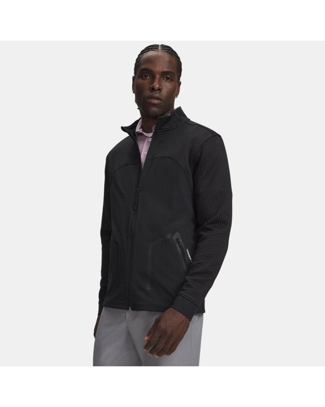 Under Armour Black Drive Pro Hybrid Full Zip for men