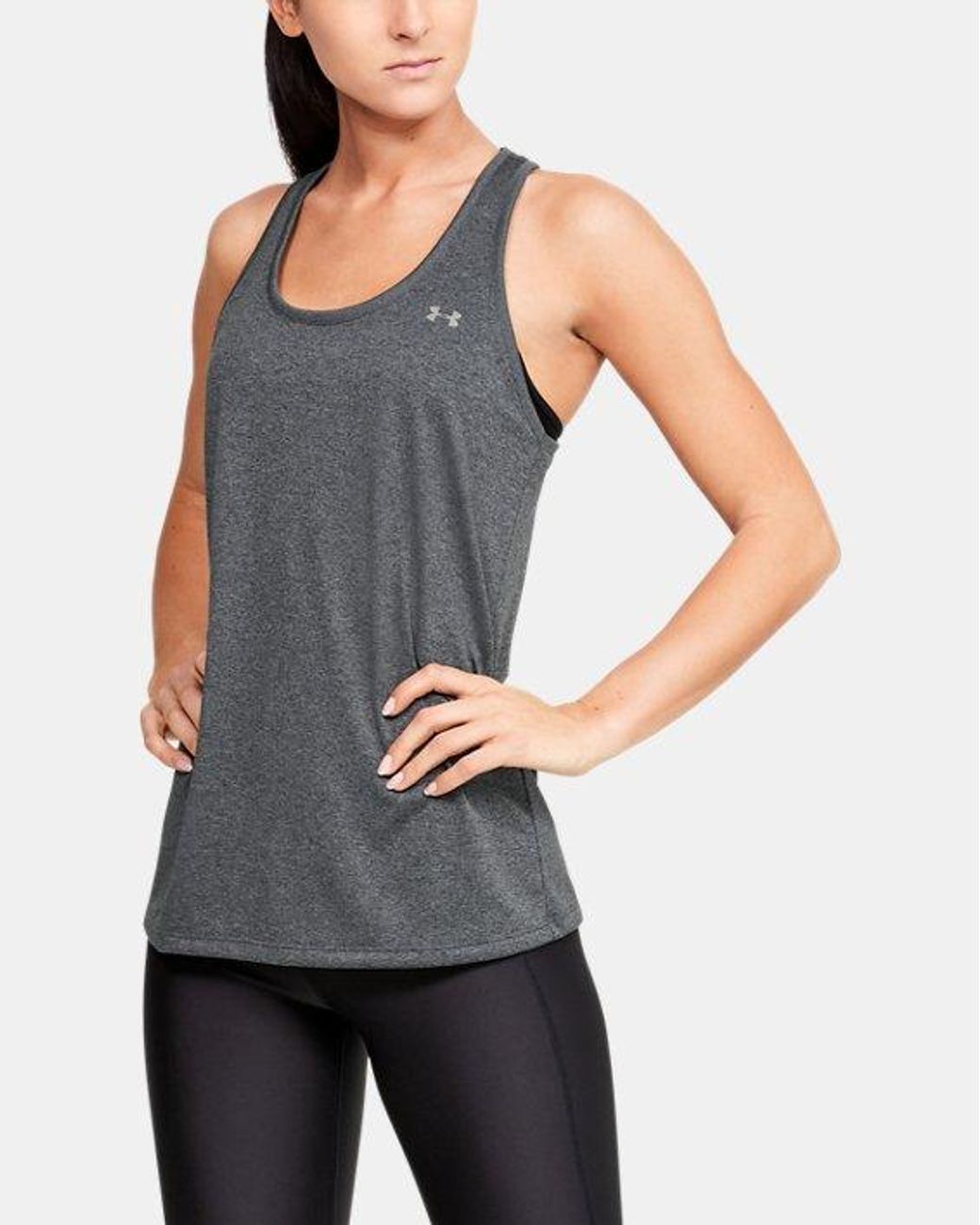 Under Armour Women's Ua Tech Tank in Gray Lyst