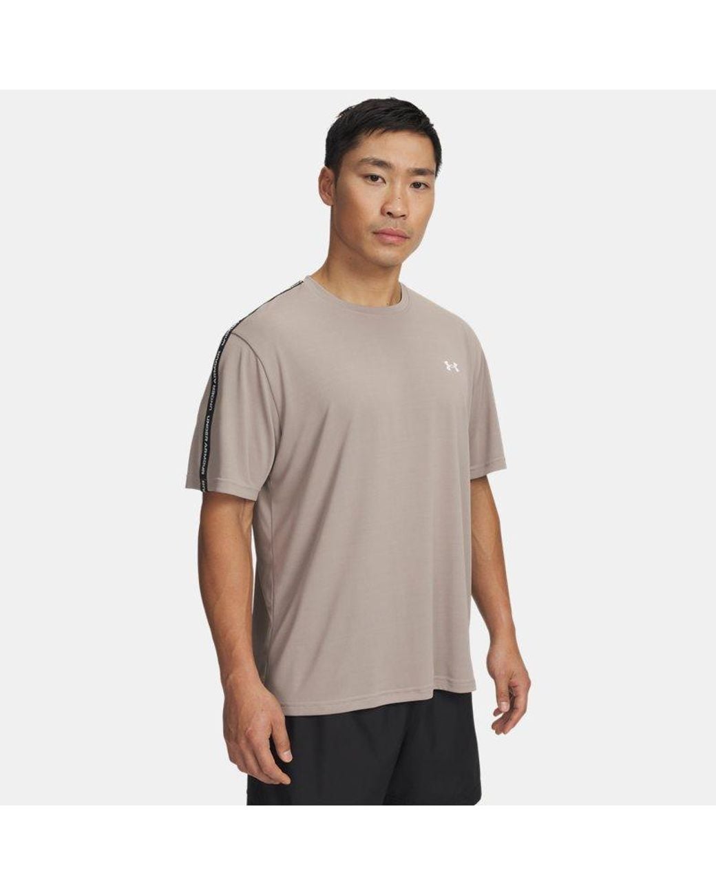 Under Armour Gray Tech Taping Short Sleeve Timberwolf Taupe for men
