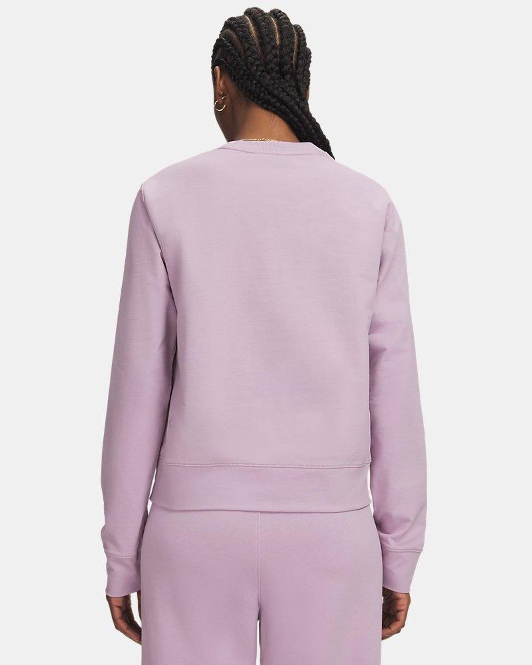 Under Armour Purple Sport Terry Crew Mauve