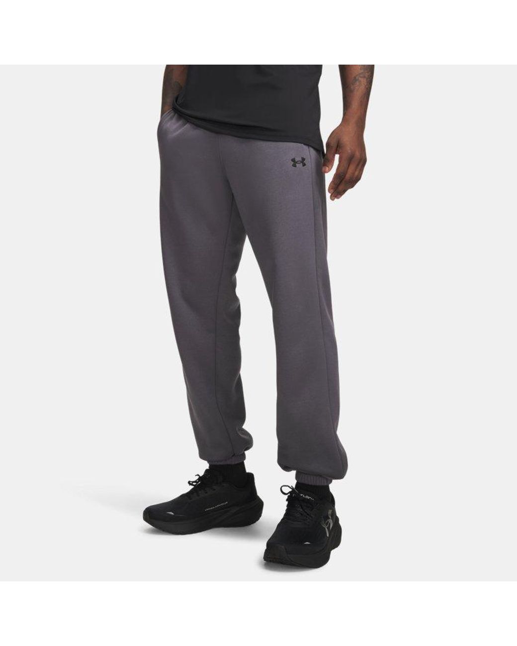 Under Armour Gray Armour Fleece Joggers Castlerock for men
