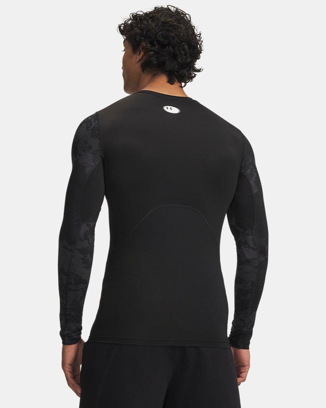 Under Armour Black Heatgear® Compression Colorblock Long Sleeve for men