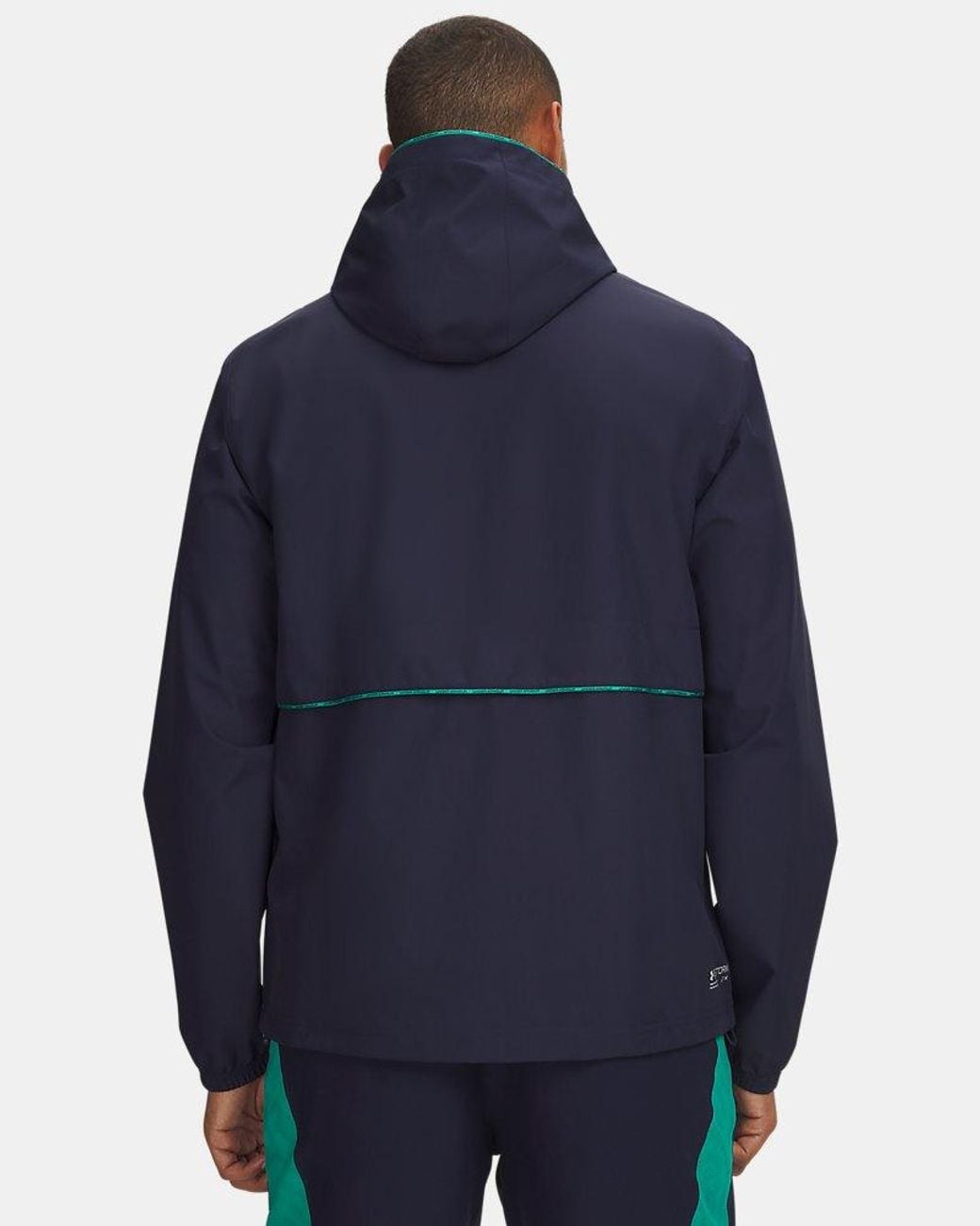 Under Armour Blue Challenger Pro Storm Hooded Shell Jacket Midnight Geode for men