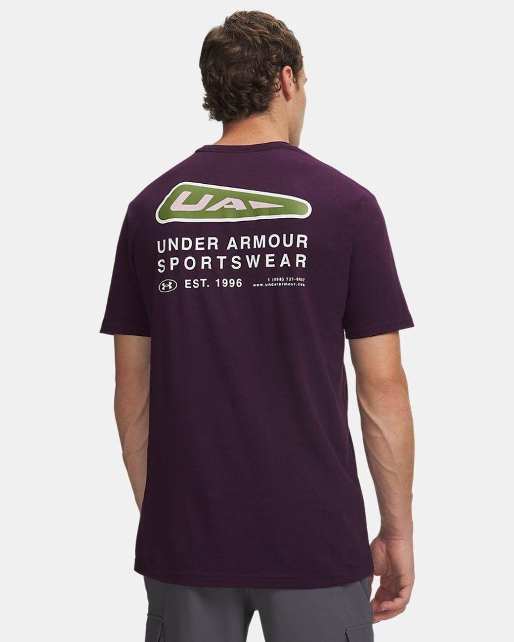 Under Armour Purple Scorpio Short Sleeve Echo Prime for men