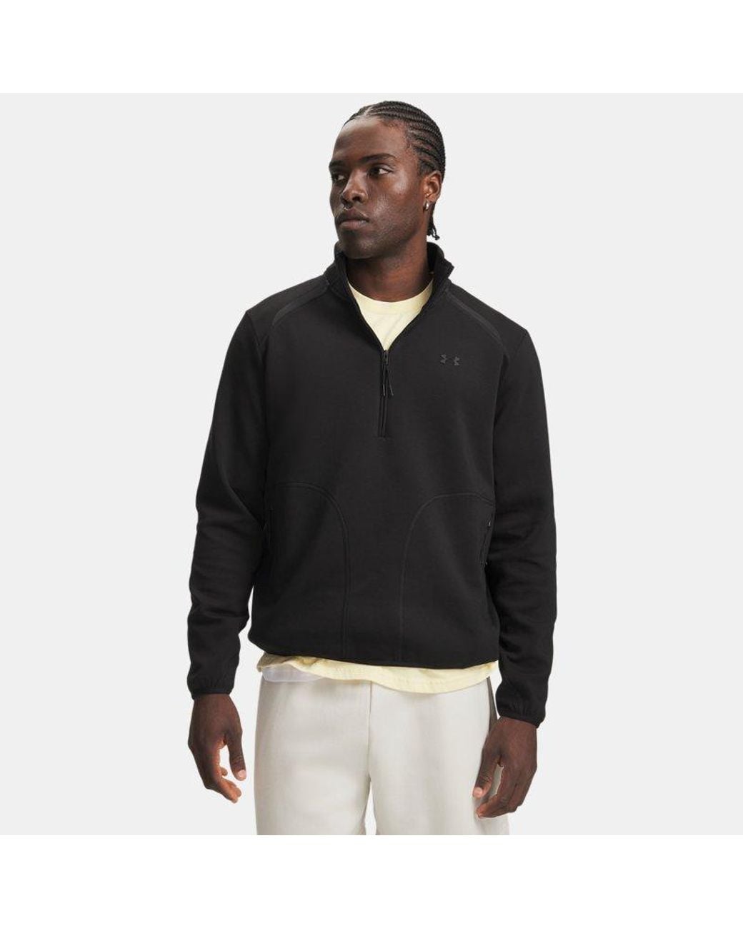 Under Armour Black Ua Unstoppable Fleece 1⁄2 Zip for men