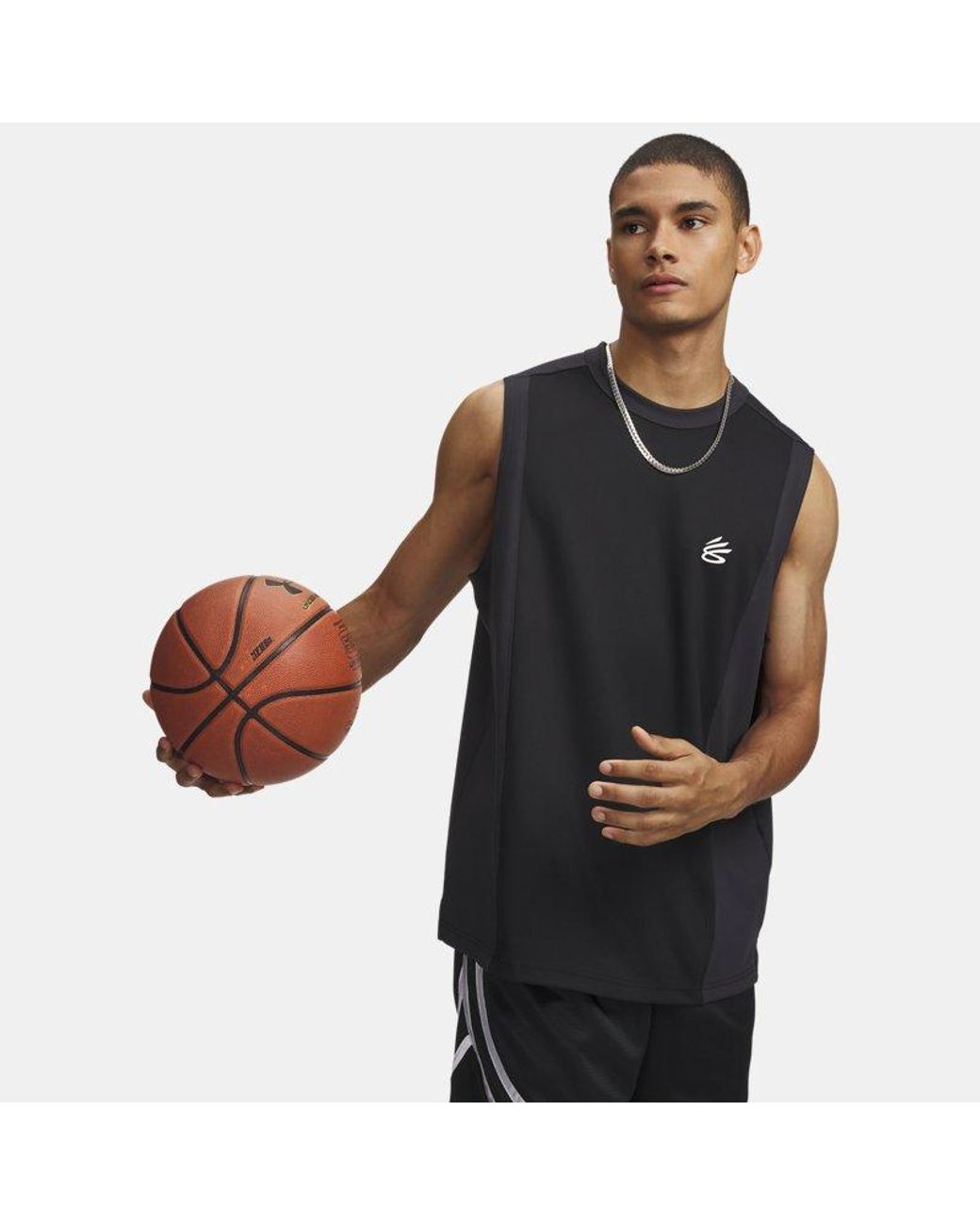 Under Armour Black Curry Training Tank Anthracite for men