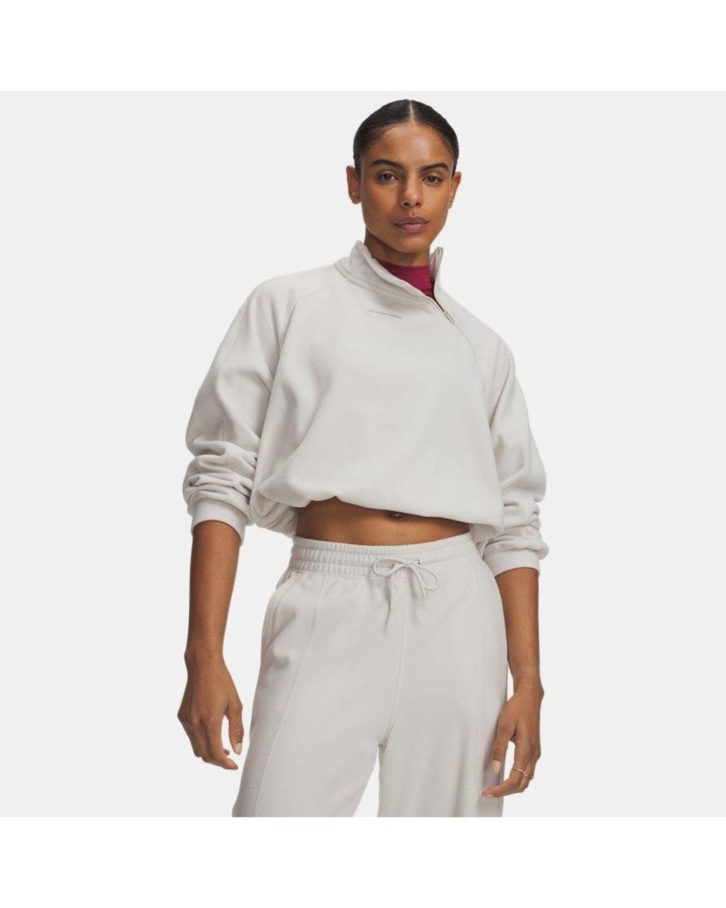 Under Armour White Performance Fleece ¼ Zip Summit Summit