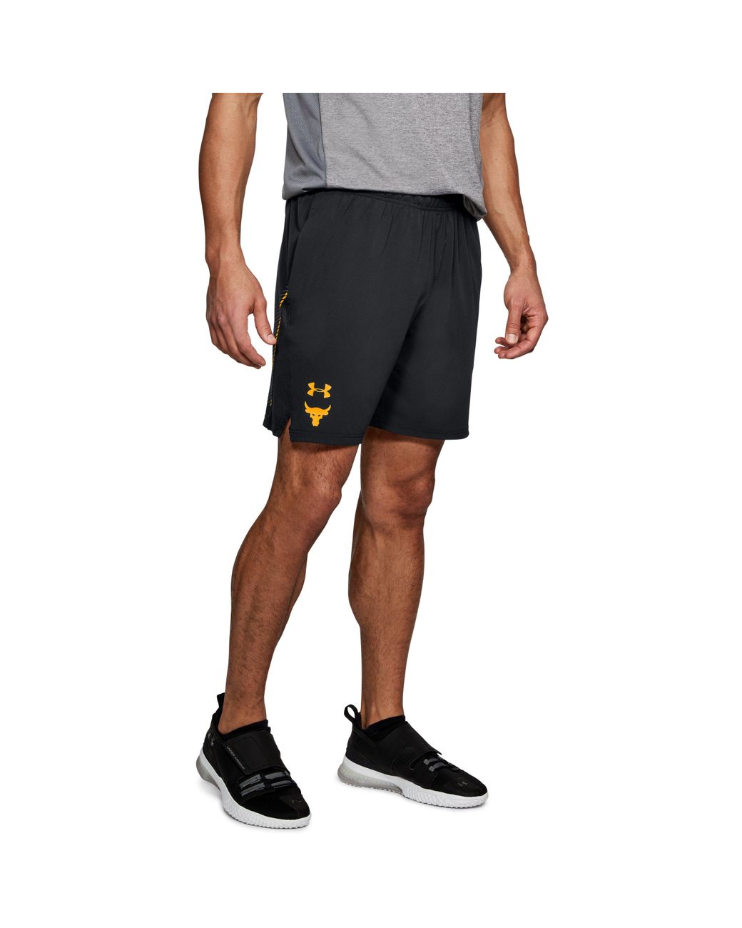 Under Armour Men's Ua X Project Rock Cage Shorts in Black for Men | Lyst