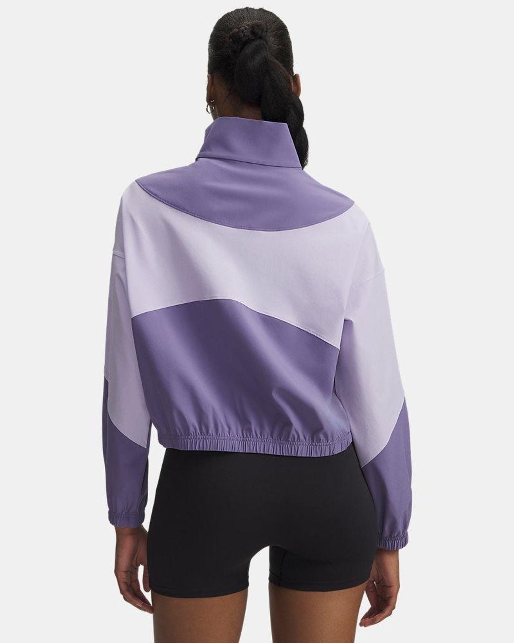 Under Armour Purple Rival Woven Jacket Luxe Crest