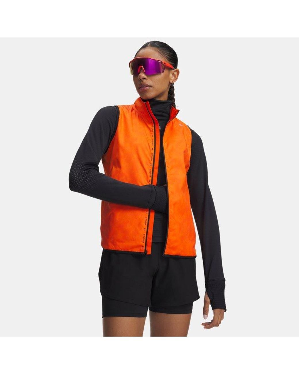 Under Armour Orange Ua Velociti Cold Weather Storm Vest