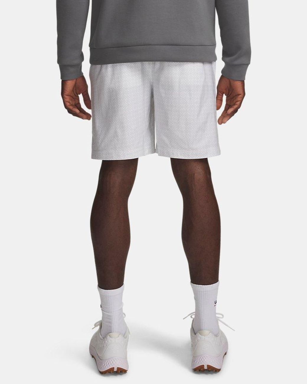 Under Armour Gray Curry Drive Range Shorts Distant Clay for men