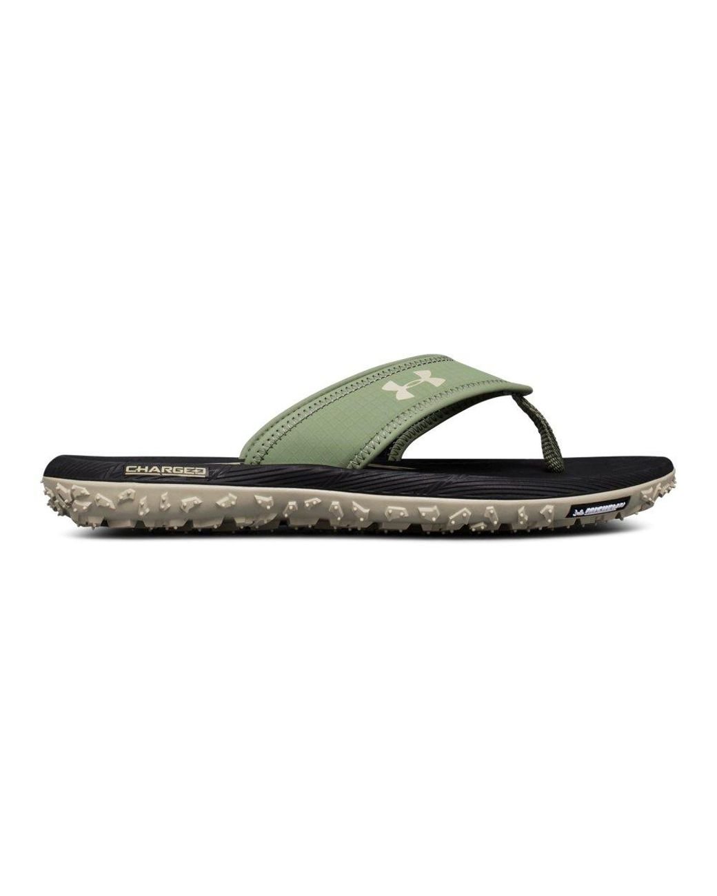 Under Armour Ua Fat Tire Sandals in Green for Men | Lyst