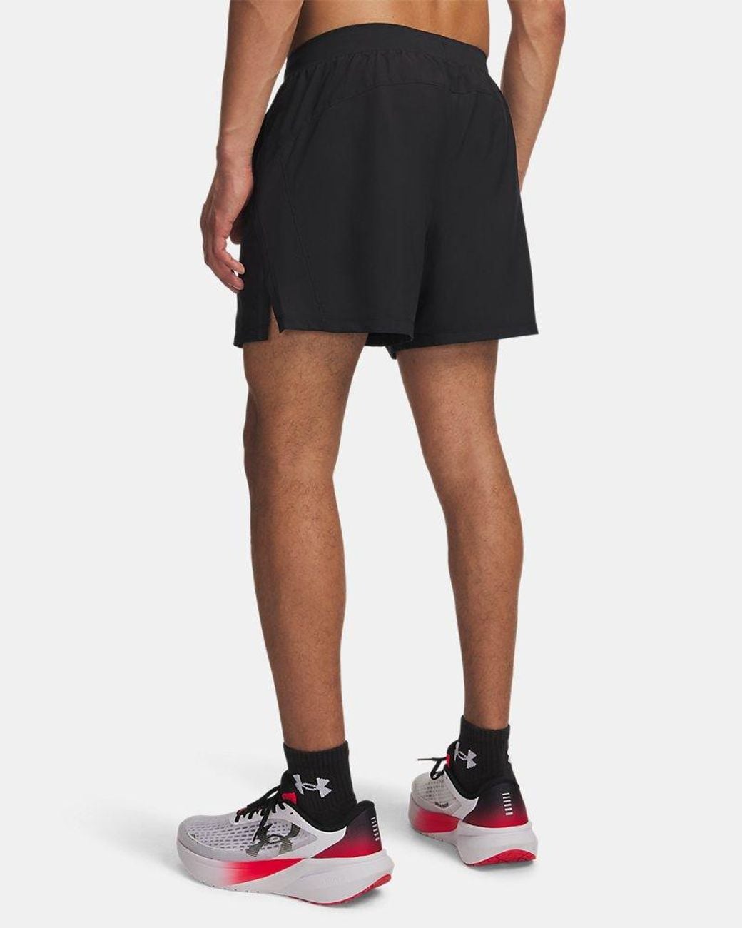 Under Armour Black Launch 5" Shorts Reflective for men