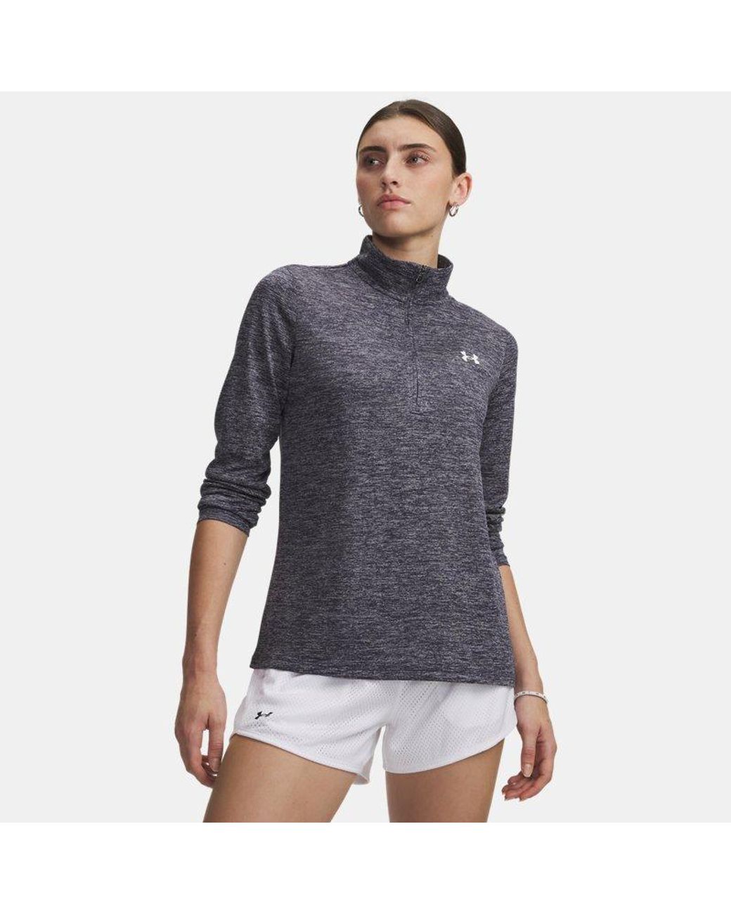 Under Armour Green Tech Twist ½ Zip Midnight