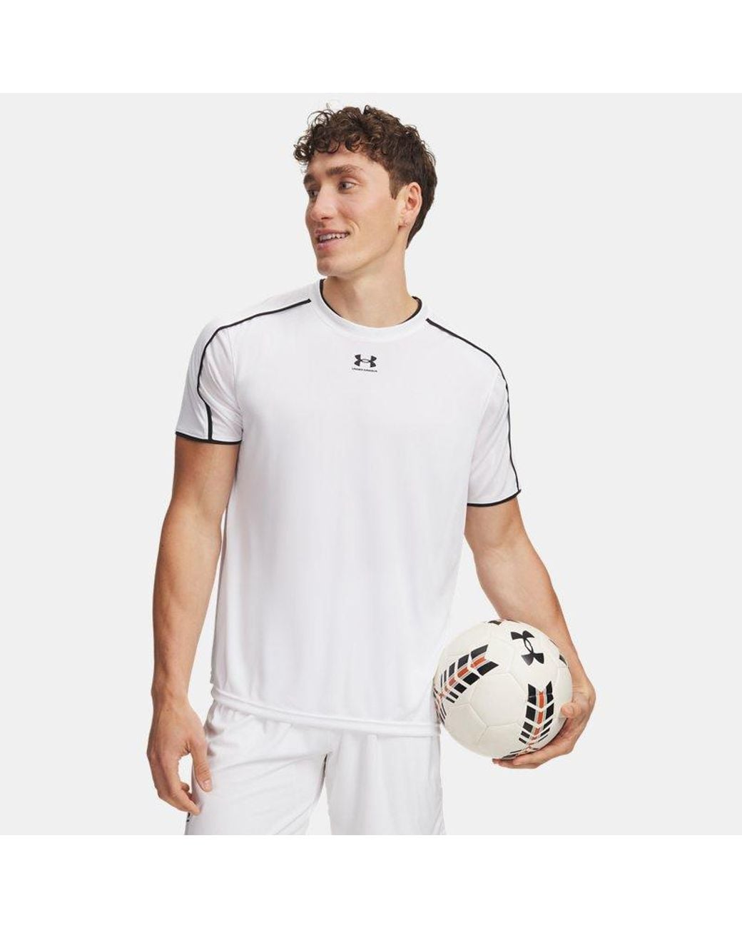 Under Armour White Challenger Train Short Sleeve for men