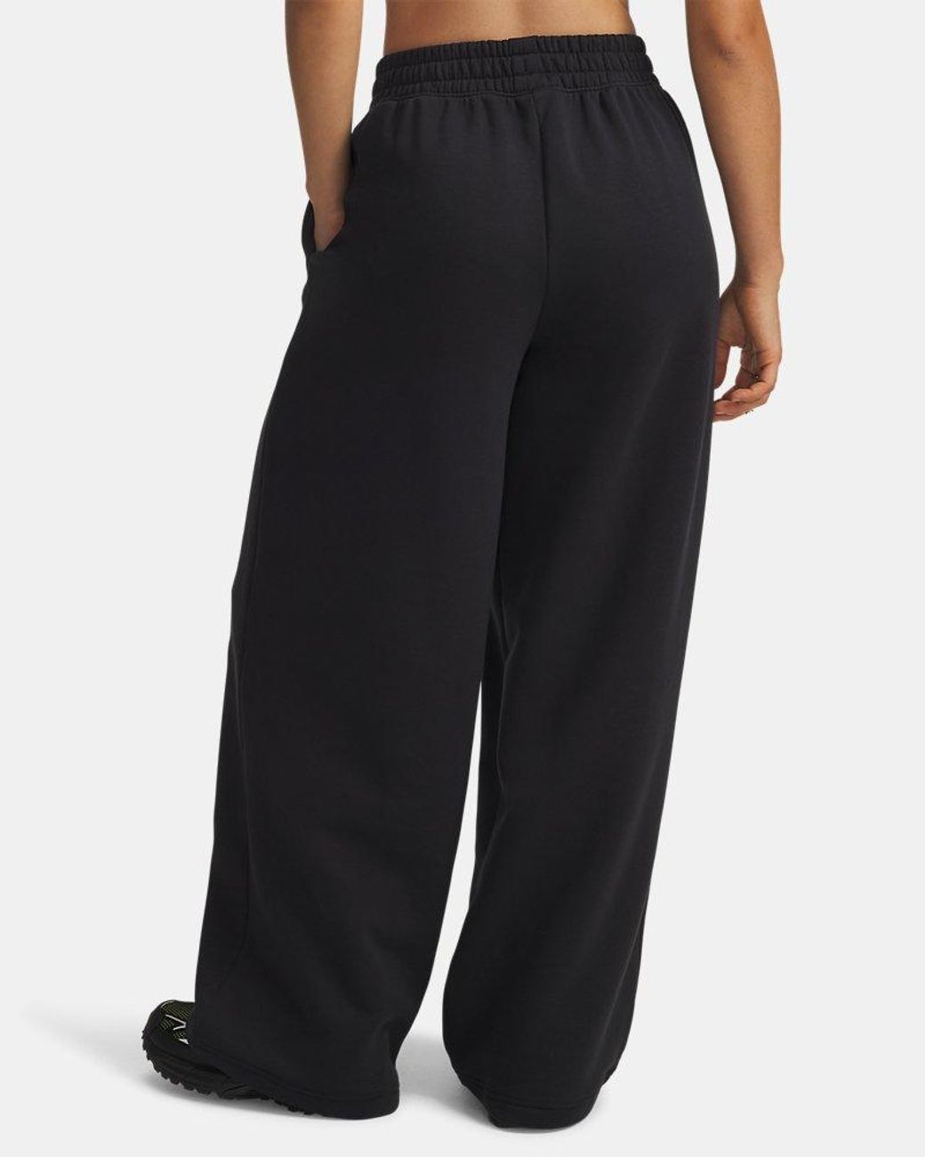 Under Armour Black Rival Fleece Script Pants