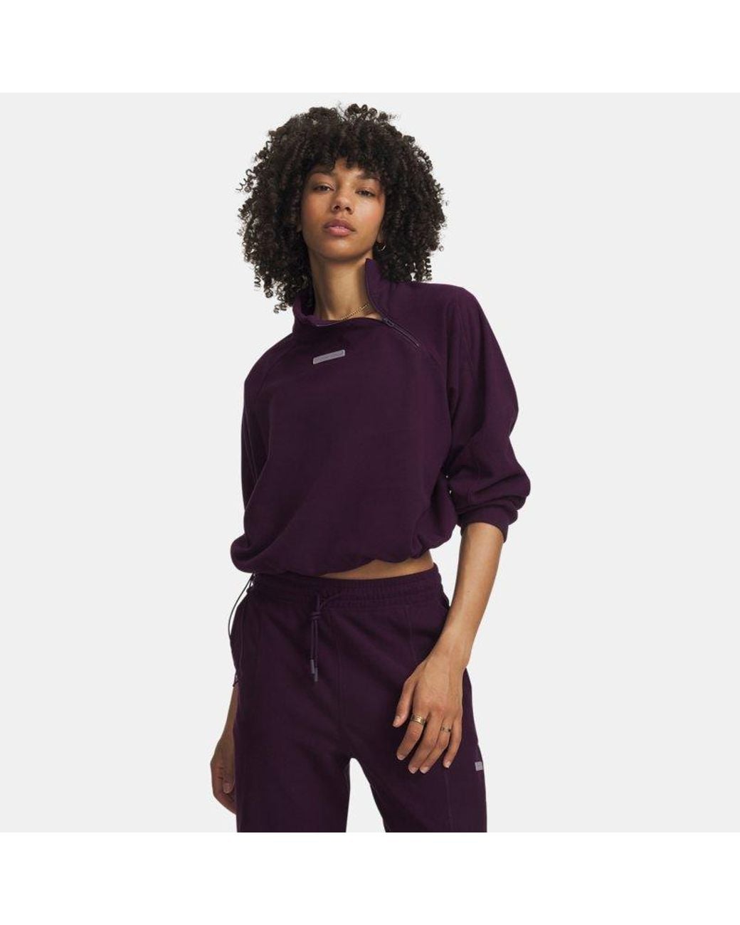 Under Armour Purple Performance Fleece ¼ Zip Echo Echo
