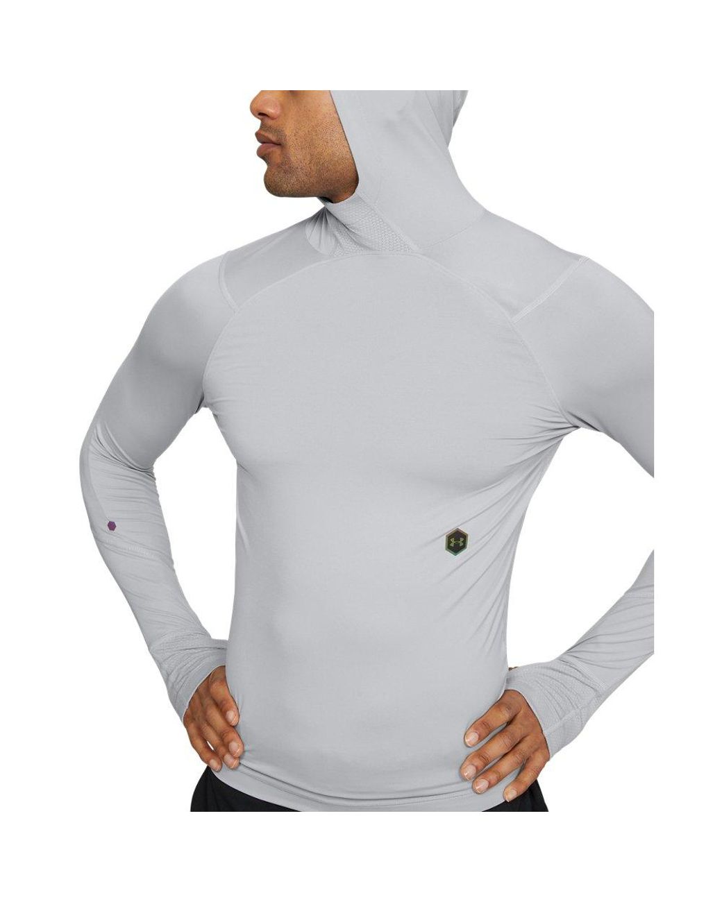Under Armour Rush Men's Long Sleeve Compression Scuba Hoodie in Gray for  Men | Lyst