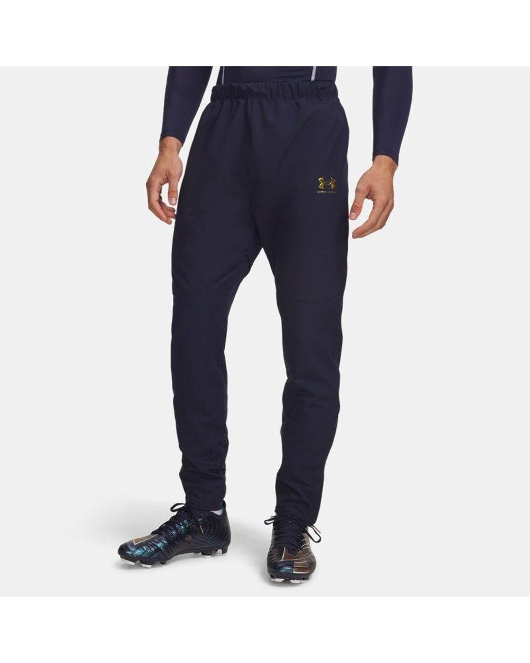Under Armour Blue Challenger Elite Storm Pants Midnight Copper Chrome for men