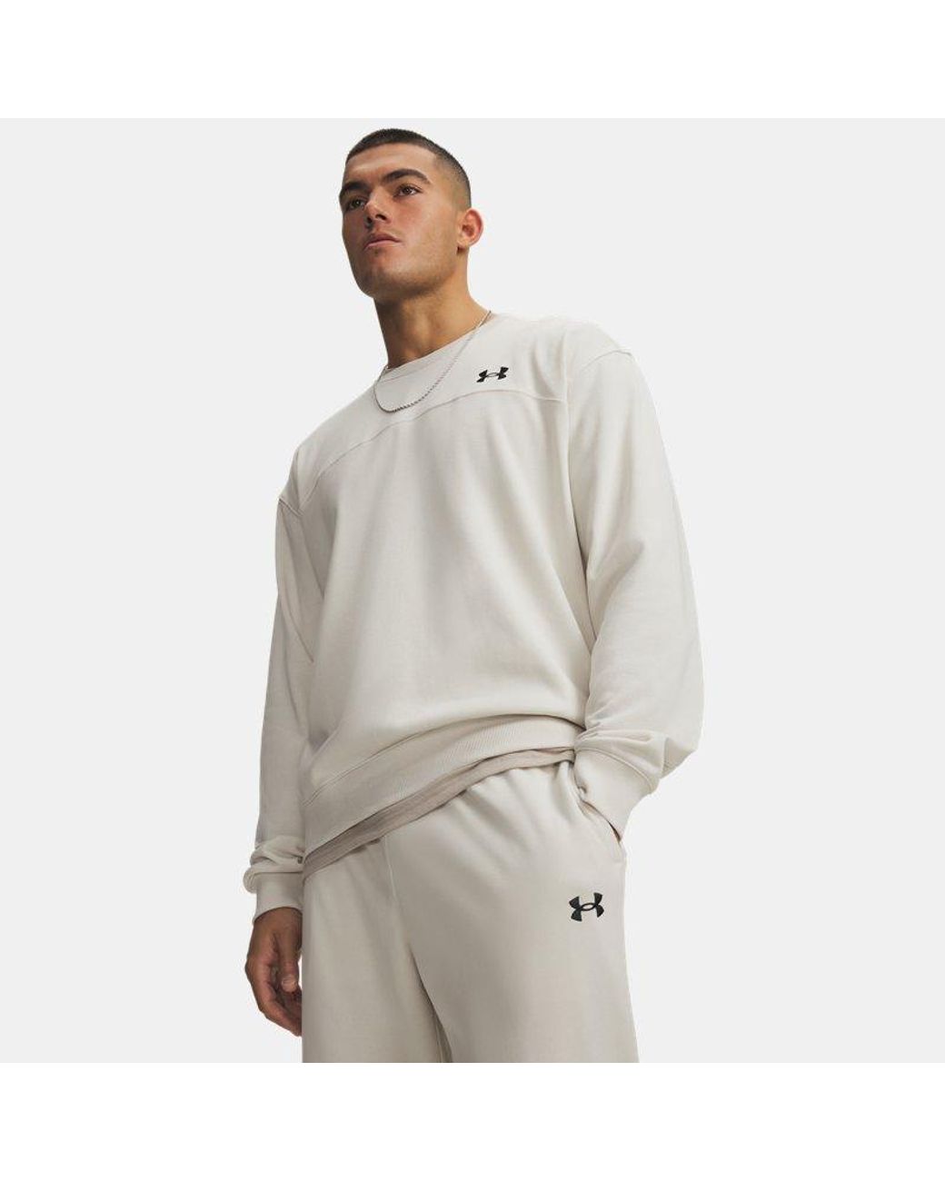 Under Armour Gray Rival Lightweight Crew Summit for men