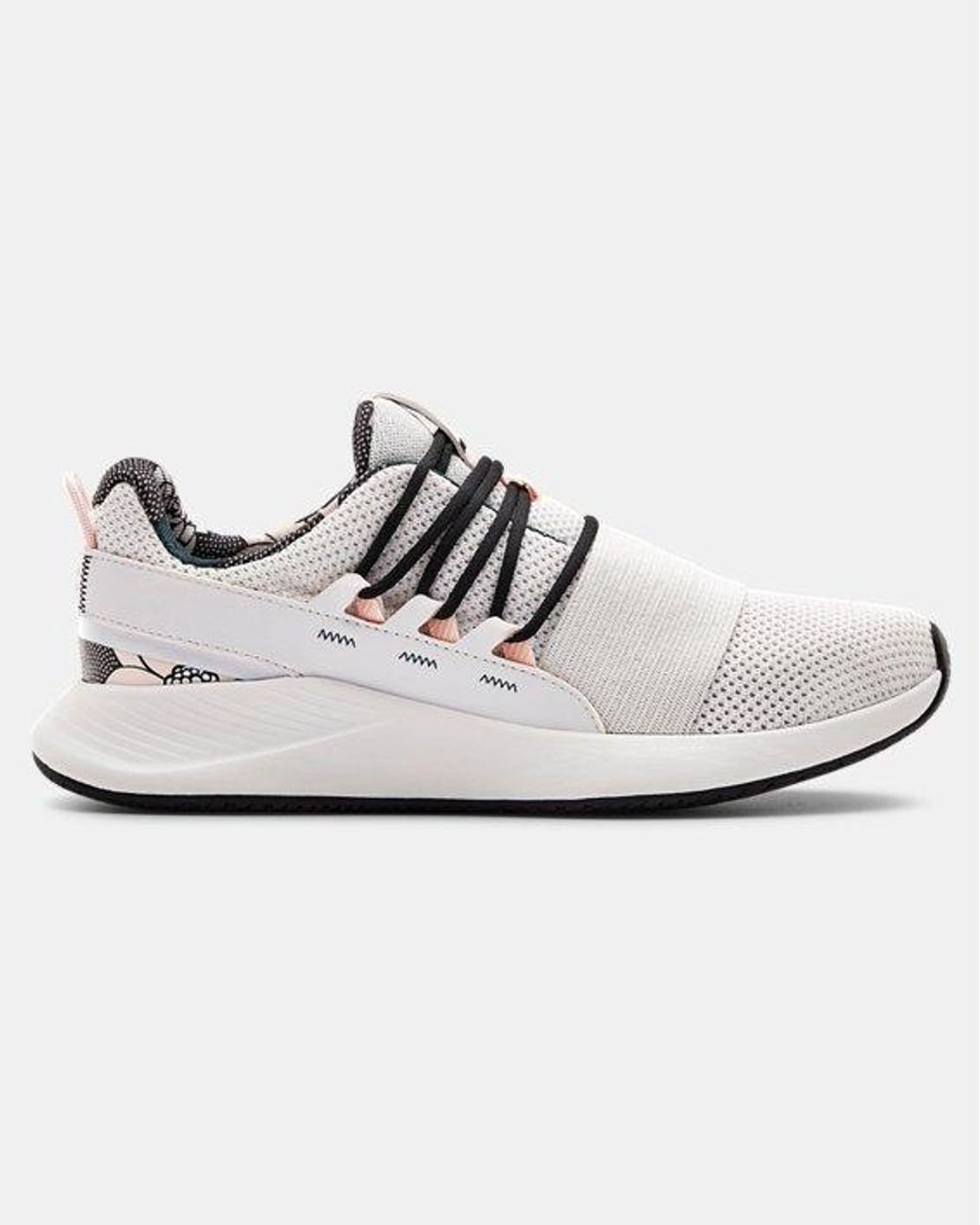 Under Armour Ua Charged Breathe Print Sportstyle Shoes in White | Lyst
