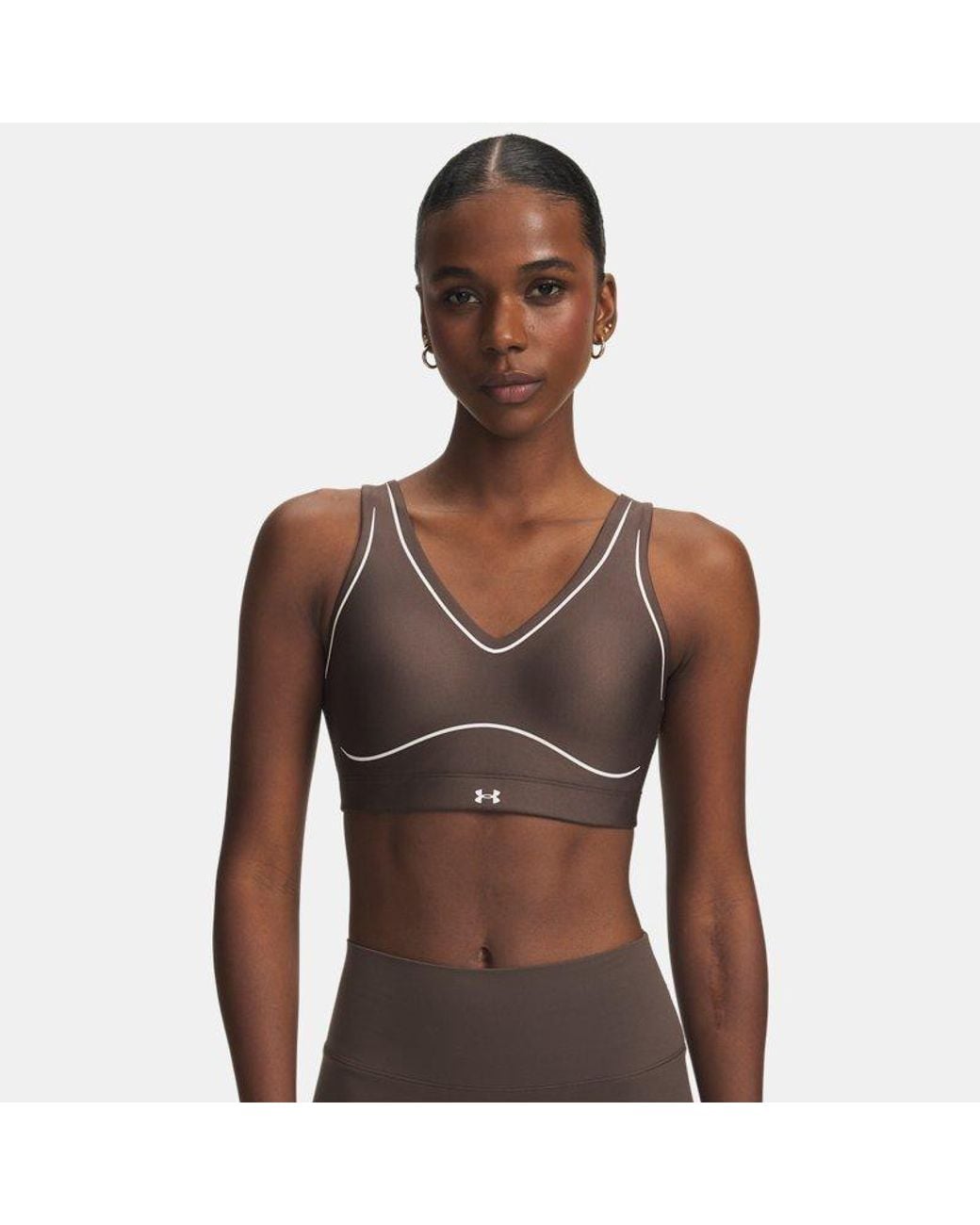Under Armour Brown Ua Infinity Mid Novelty Sports Bra