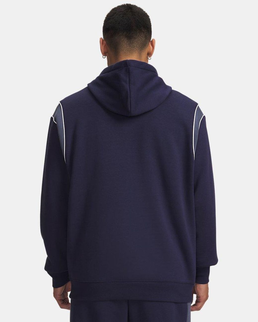 Under Armour Blue Rival Fleece Hoodie for men