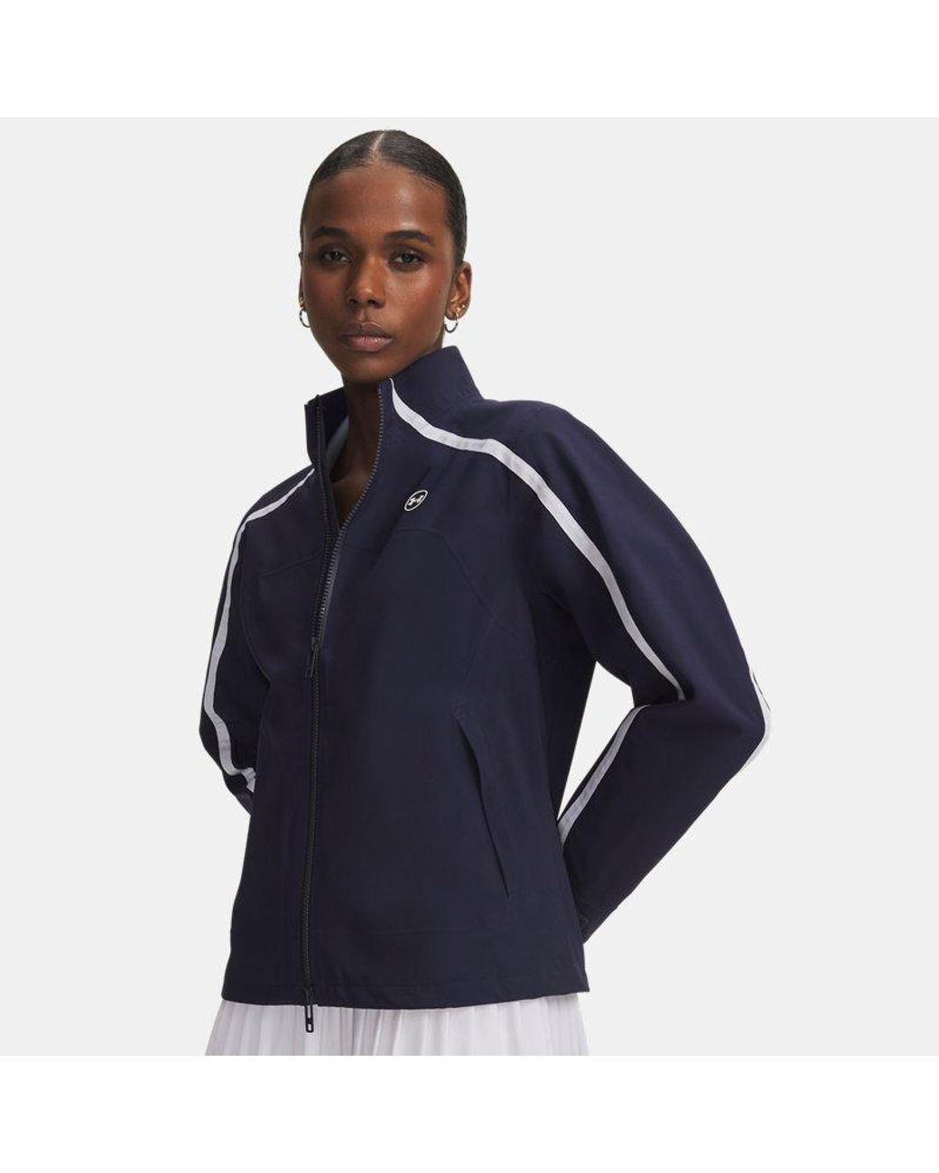 Under Armour Blue Drive Pro Rain Jacket Midnight