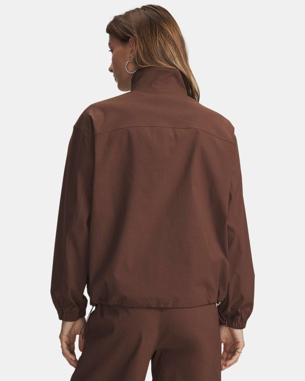 Under Armour Brown Unstoppable Woven Full Zip Incense Incense