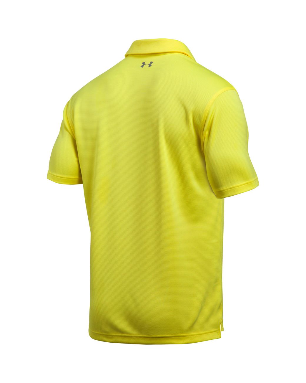yellow under armour polo shirt