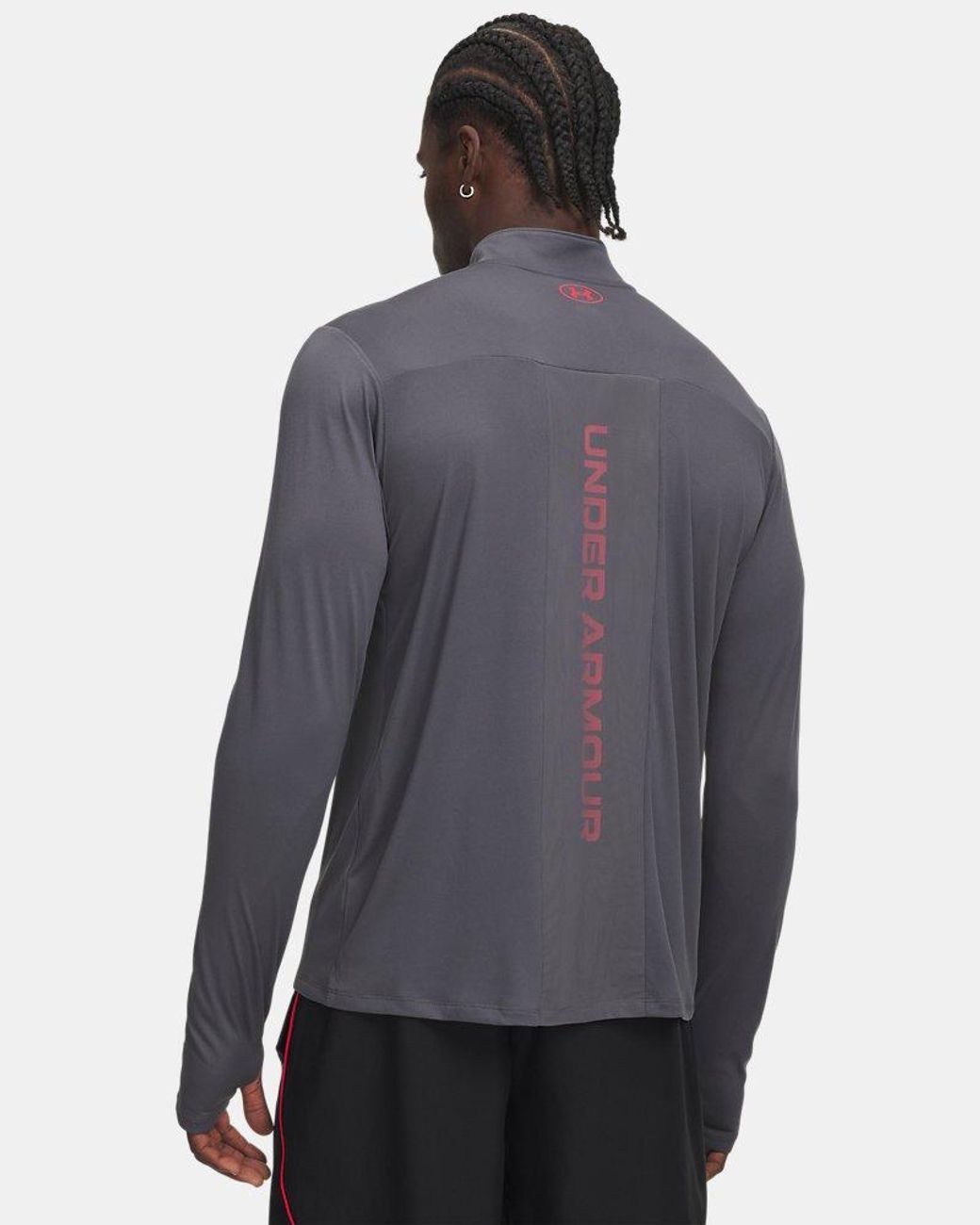 Under Armour Gray Tech Utility ¼ Zip Castlerock Racer for men