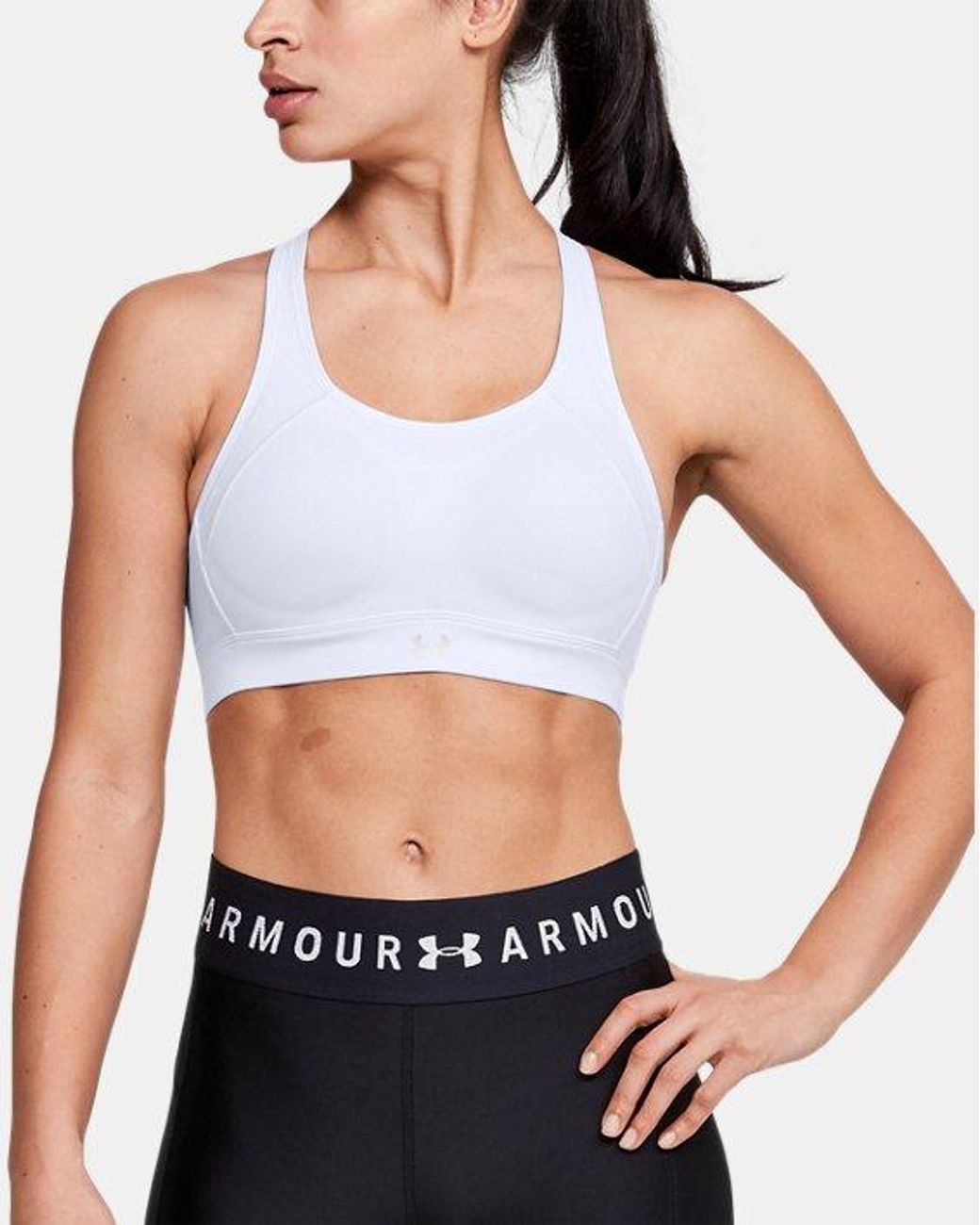Under Armour Women's Ua Reflect High Sports Bra in White Lyst
