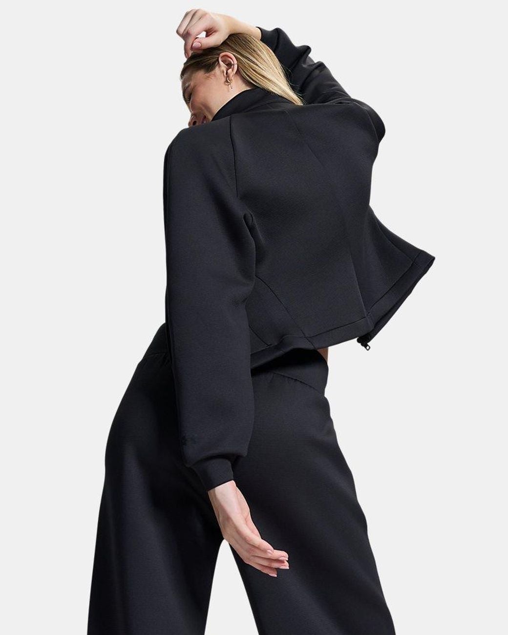 Under Armour Black Unstoppable Fleece Rib Textured Full Zip Ultimate Ultimate
