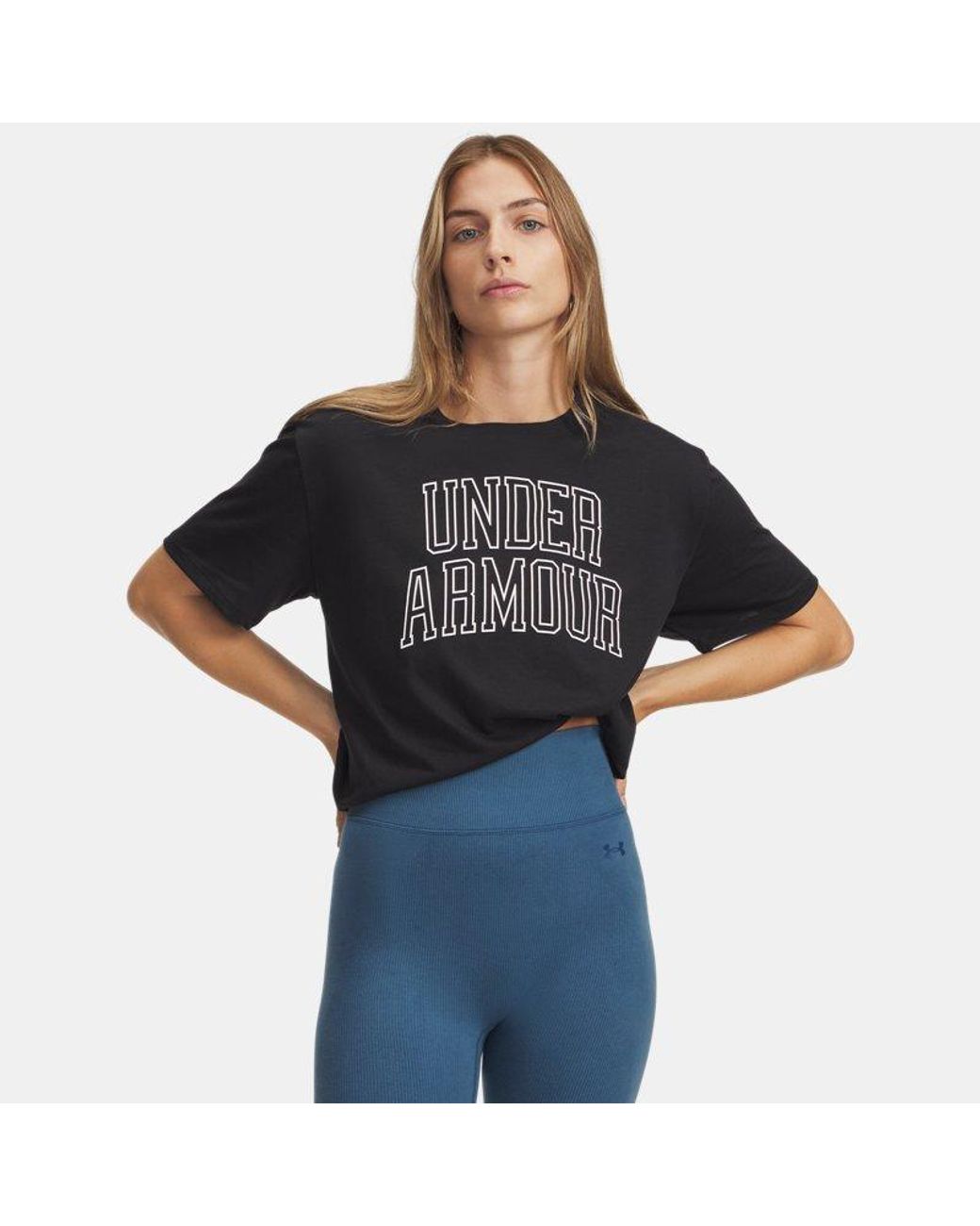 Under Armour Black Varsity Oversized T-Shirt