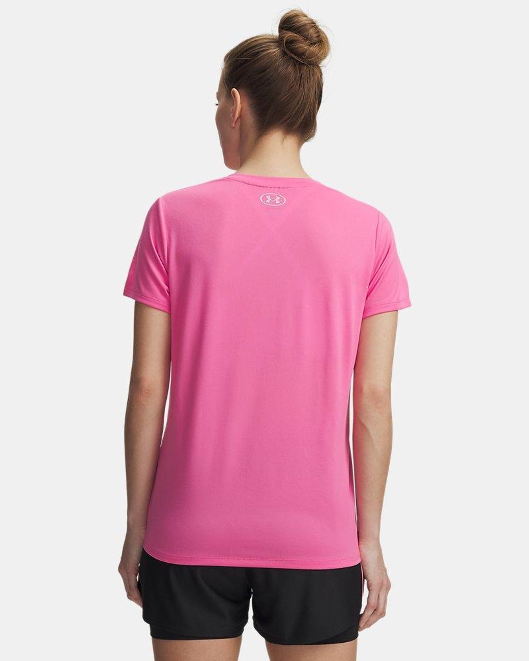 Under Armour Pink Tech V-Neck Short Sleeve Frenzy Prime