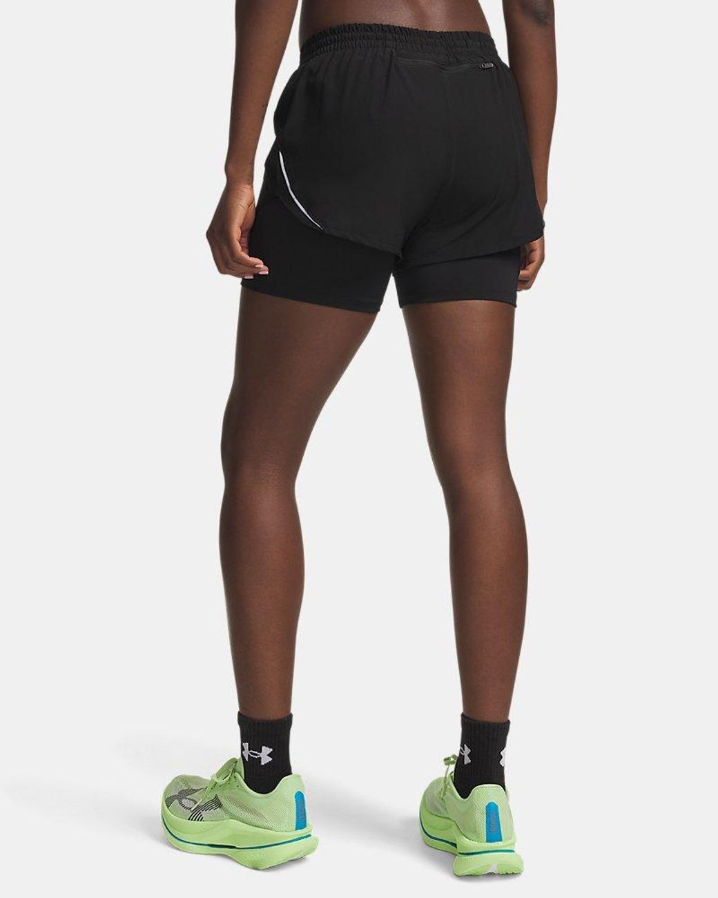 Under Armour Black Velociti Pro 4" 2-In-1 Shorts Ultimate Reflective