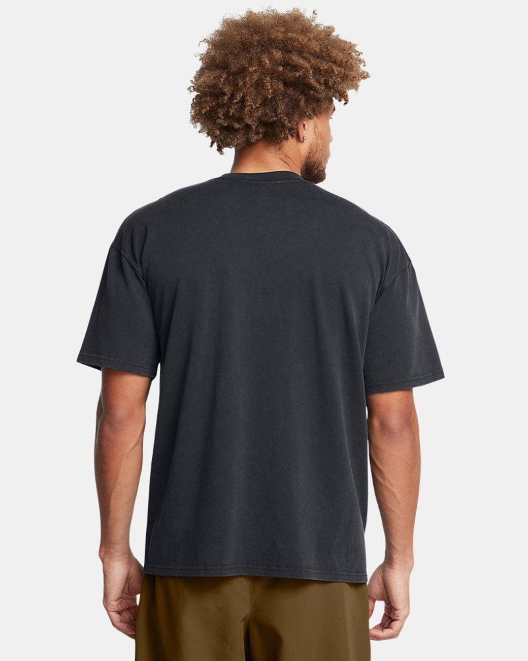 Under Armour Blue Ua Heavyweight Logo Wash Oversized Short Sleeve for men