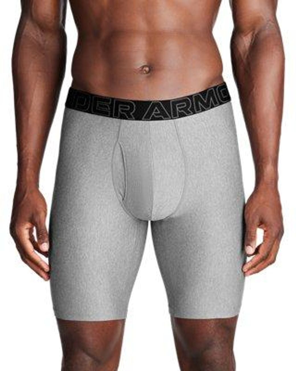 Under Armour Gray Ua Performance Tech 9" 3-pack Boxerjock for men