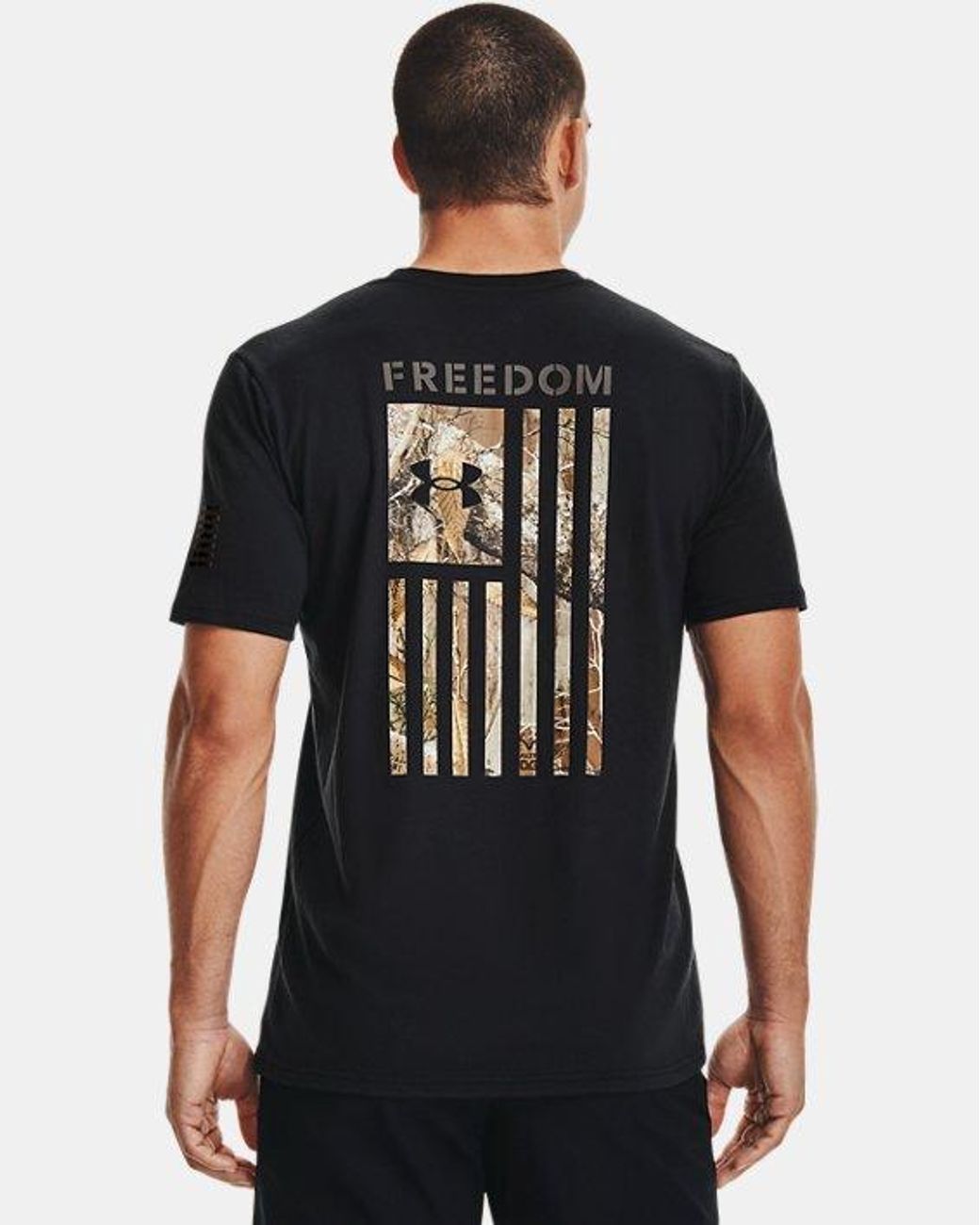 Under Armour Cotton Ua Freedom Flag Camo T-shirt in Black for Men - Lyst
