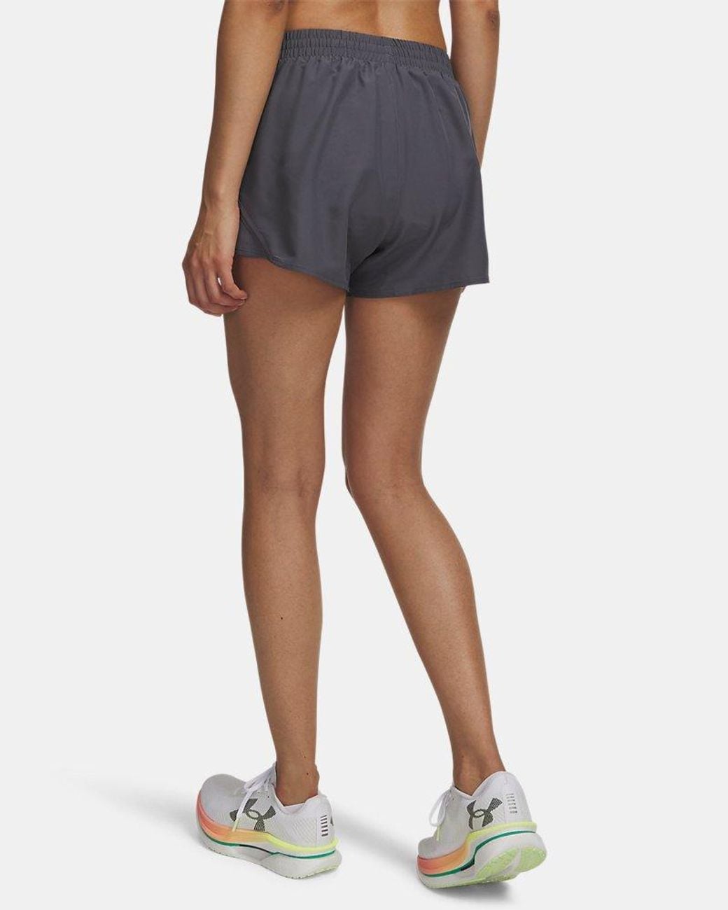 Under Armour Green Fly-By 3" Shorts High Vis High Vis Reflective