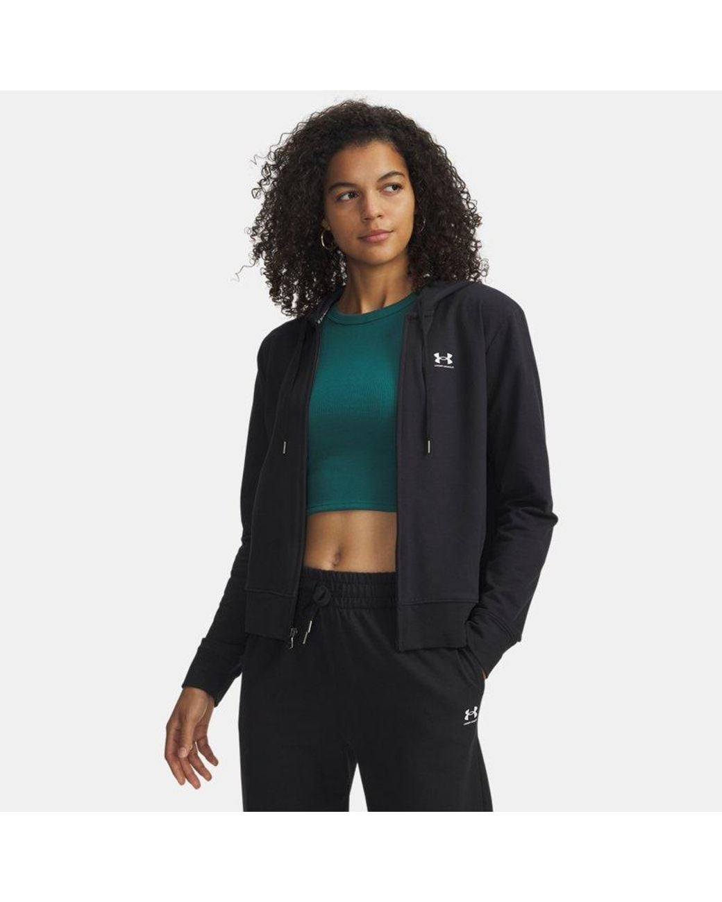 Under Armour Black Sport Terry Full Zip