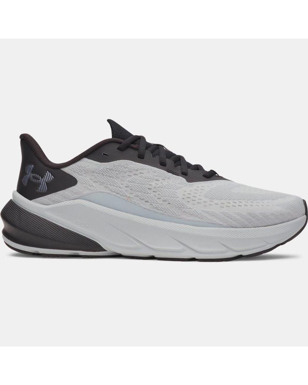 Under Armour Gray Charged+ Turbulence 3 Running Shoes Mod Metallic Gun Metal for men