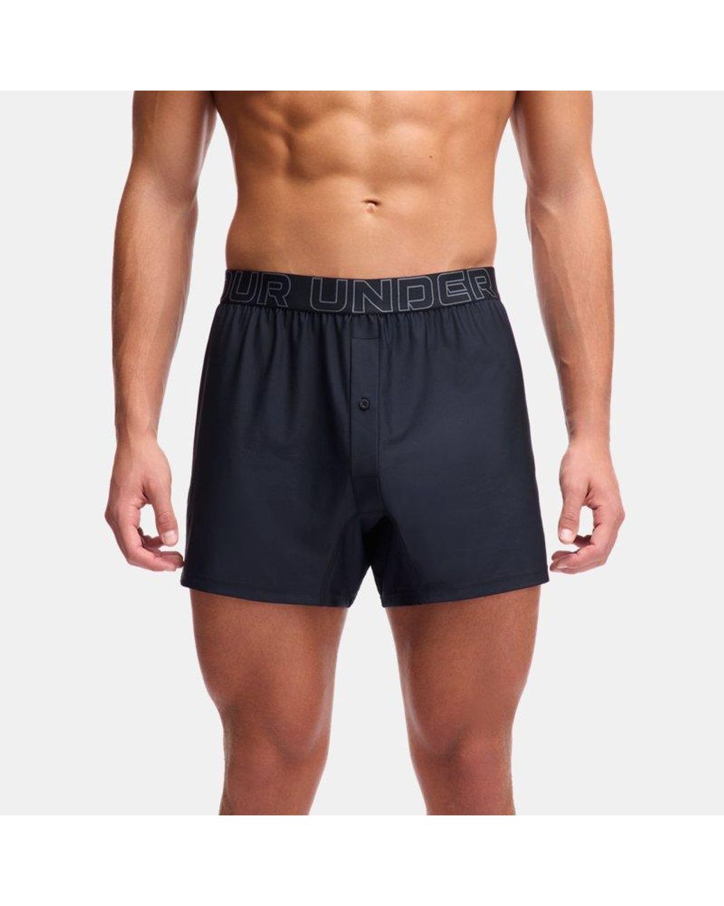 Under Armour Performance Tech Mesh Herenboxer 15 Cm in het Blue voor heren