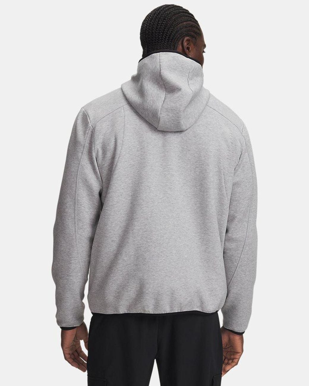 Under Armour Gray Ua Unstoppable Fleece Full Zip for men