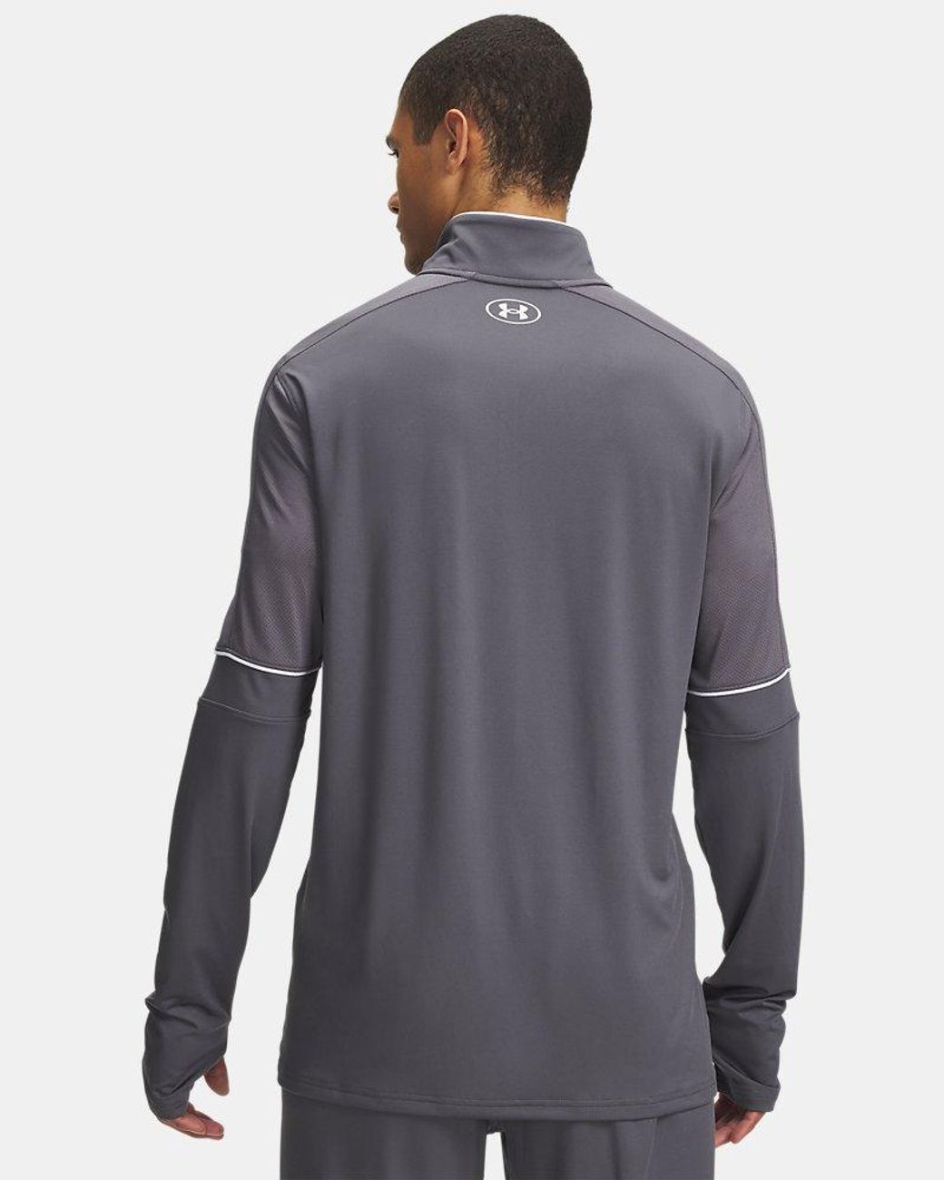 Under Armour Gray Challenger Training ¼ Zip Castlerock for men