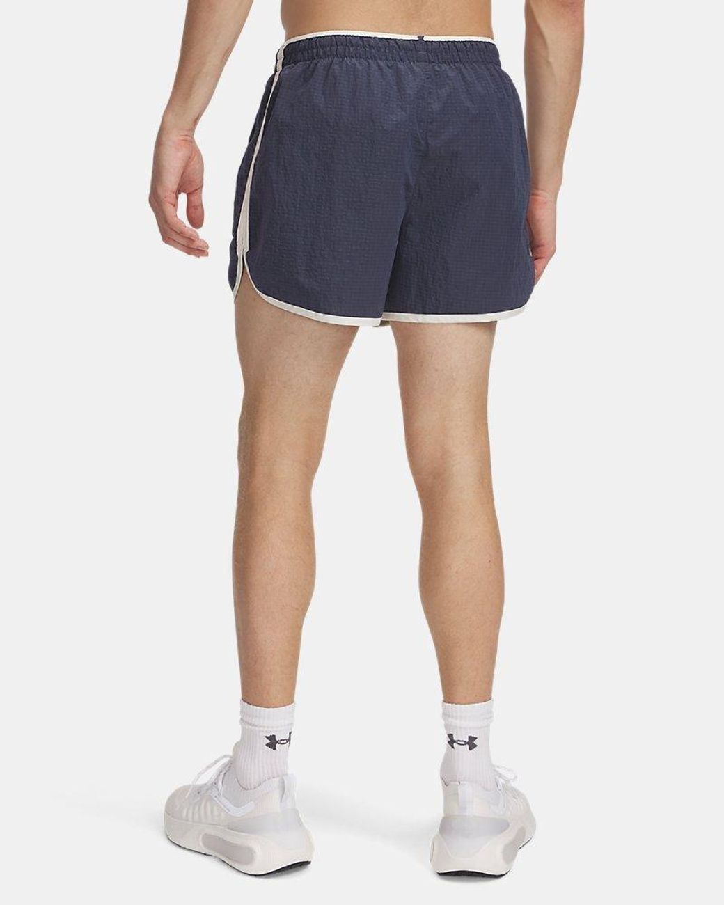 Under Armour Blue Run 96 3" Shorts Downpour Quartz for men